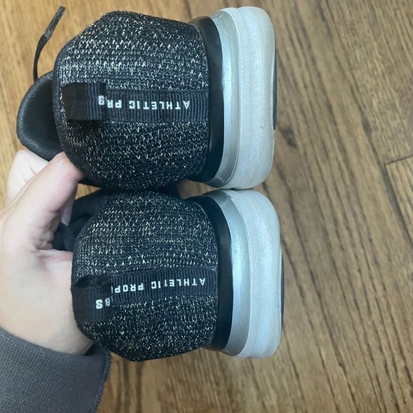 APL Techloom Pro Black and Metallic Gold Sneaker Size 7.5 Women's - Picture 5 of 10